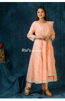 Premium Quality Cotton Printed Designer Anarkali Kurti Pant And Dupatta Set (RAI420)